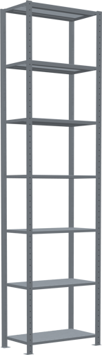 Stecksystem Grundregal MULTIplus150 mit Kreuzstrebe