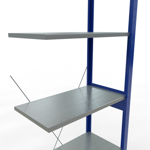 Stecksystem Anbauregal MULTIplus150 mit Kreuzstrebe