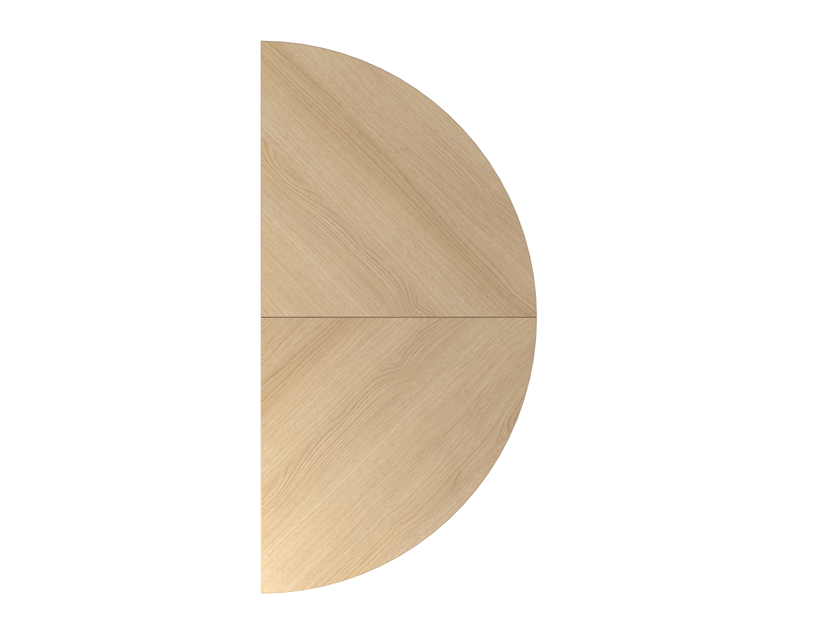 Anbau-Element Halbrund für MyTable J Doppel-Schreibtisch