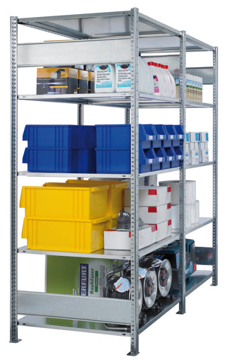 Stecksystem Anbauregal MULTIplus150 mit Längenriegel