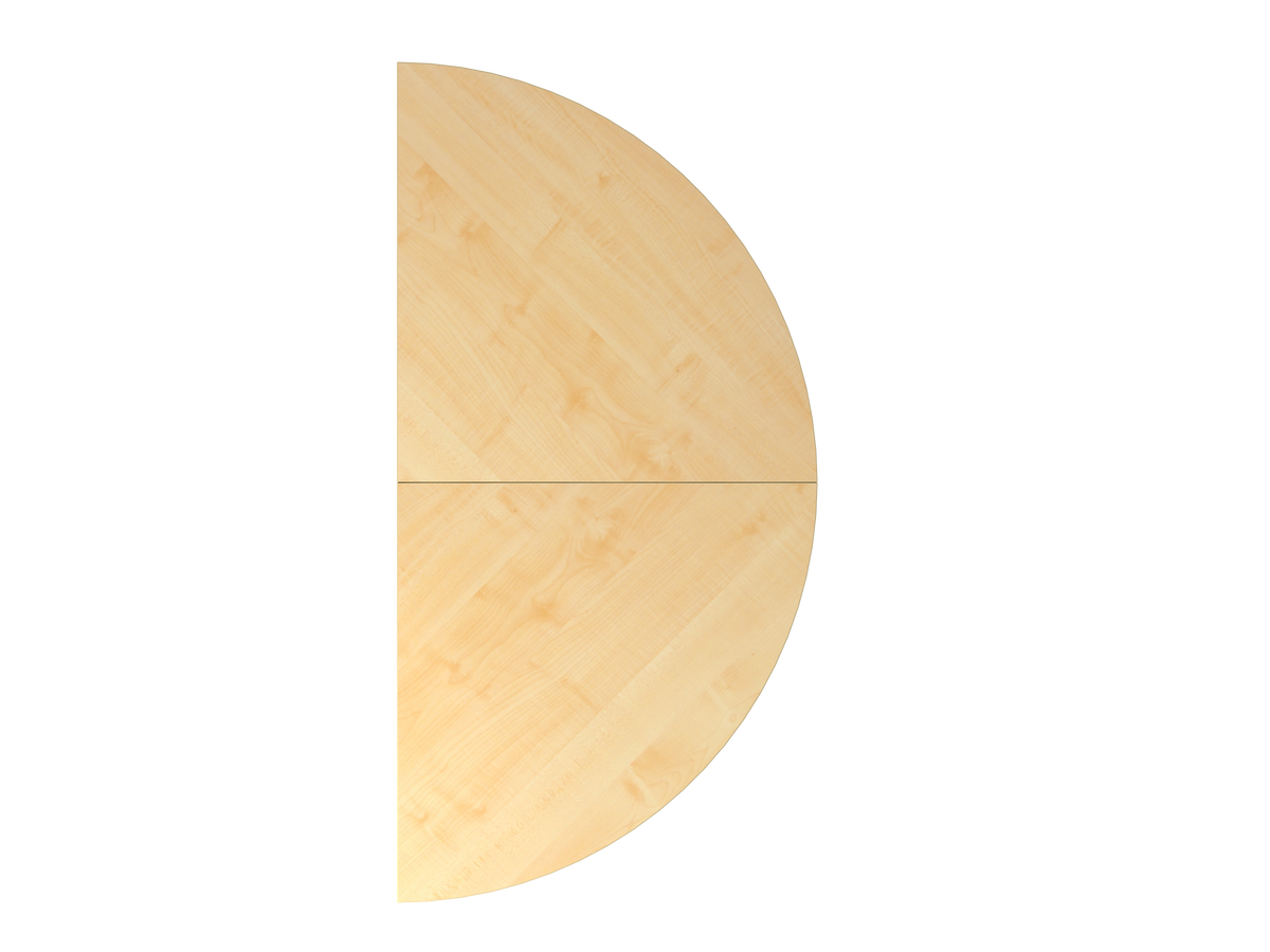 Anbau-Element Halbrund für MyTable J Doppel-Schreibtisch