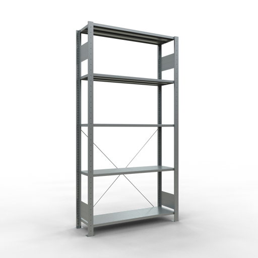 Stecksystem Grundregal MULTIplus150 mit Kreuzstrebe