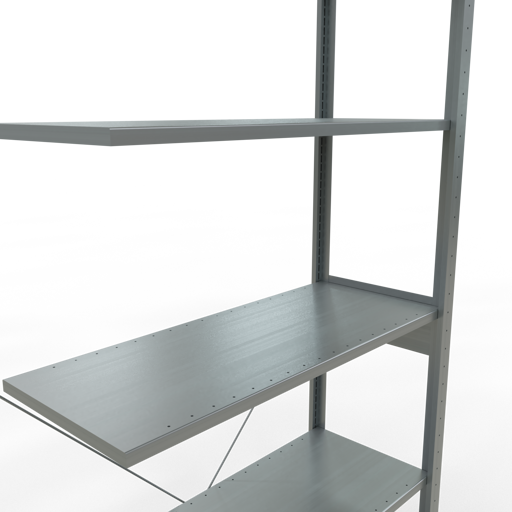 Stecksystem Anbauregal MULTIplus150 mit Kreuzstrebe