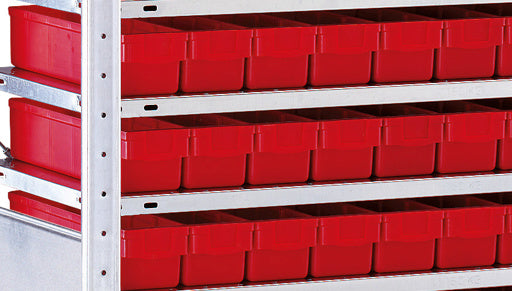 Stecksystem Anbauregal MULTIplus150 mit 150 Kästen
