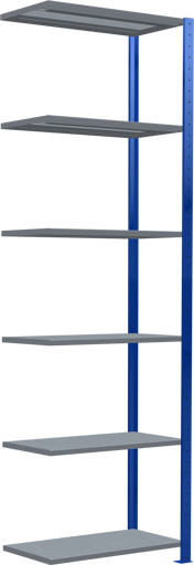Stecksystem Anbauregal MULTIplus150 mit Kreuzstrebe