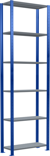 Stecksystem Grundregal MULTIplus150 mit Kreuzstrebe