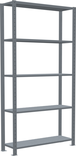 Stecksystem Grundregal MULTIplus150 mit Kreuzstrebe