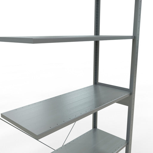 Stecksystem Anbauregal MULTIplus150 mit Kreuzstrebe