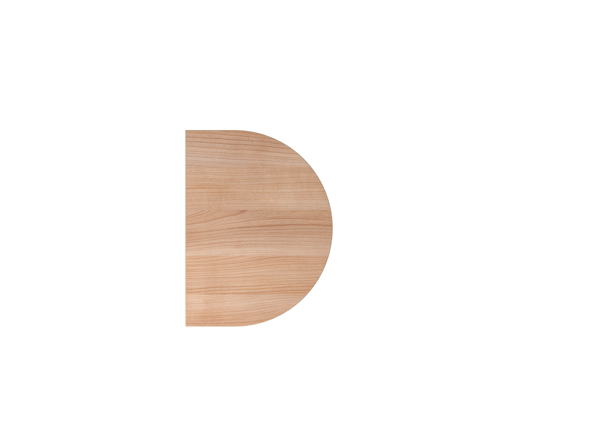 Anbau-Element Halbrund für MyTable J Schreibtisch