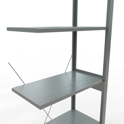 Stecksystem Anbauregal MULTIplus150 mit Kreuzstrebe