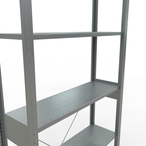 Stecksystem Grundregal MULTIplus150 mit Kreuzstrebe