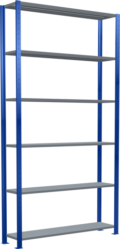 Stecksystem Grundregal MULTIplus150 mit Kreuzstrebe