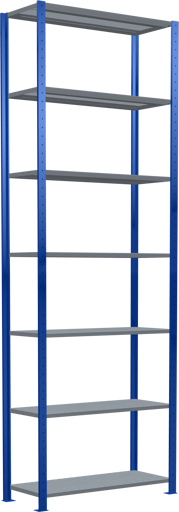 Stecksystem Grundregal MULTIplus150 mit Kreuzstrebe