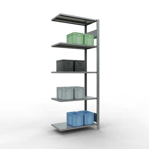 Stecksystem Anbauregal MULTIplus150 mit Längenriegel