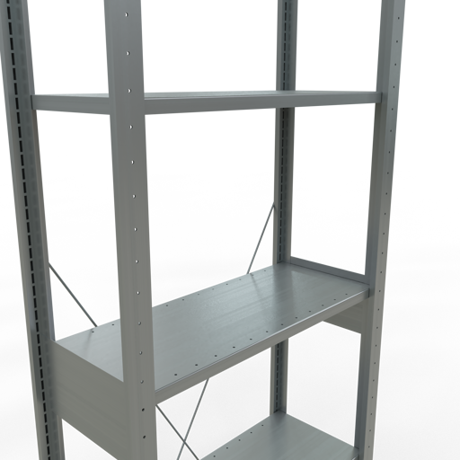 Stecksystem Grundregal MULTIplus150 mit Kreuzstrebe