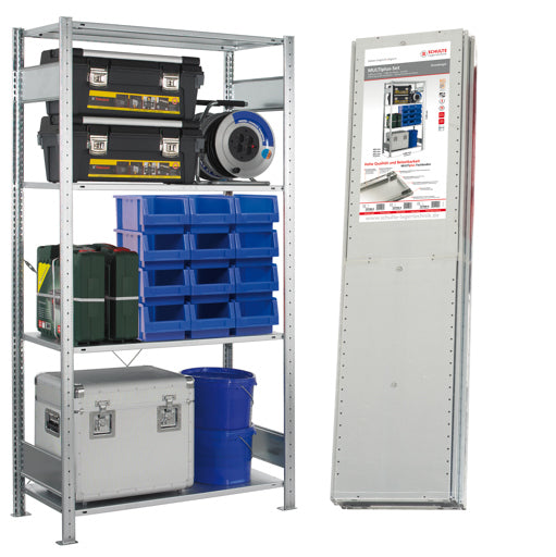 Stecksystem Anbauregal MULTIplus150 mit Kreuzstrebe