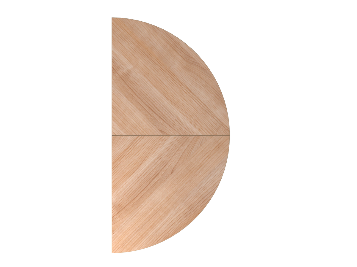 Anbau-Element Halbrund für MyTable J Doppel-Schreibtisch